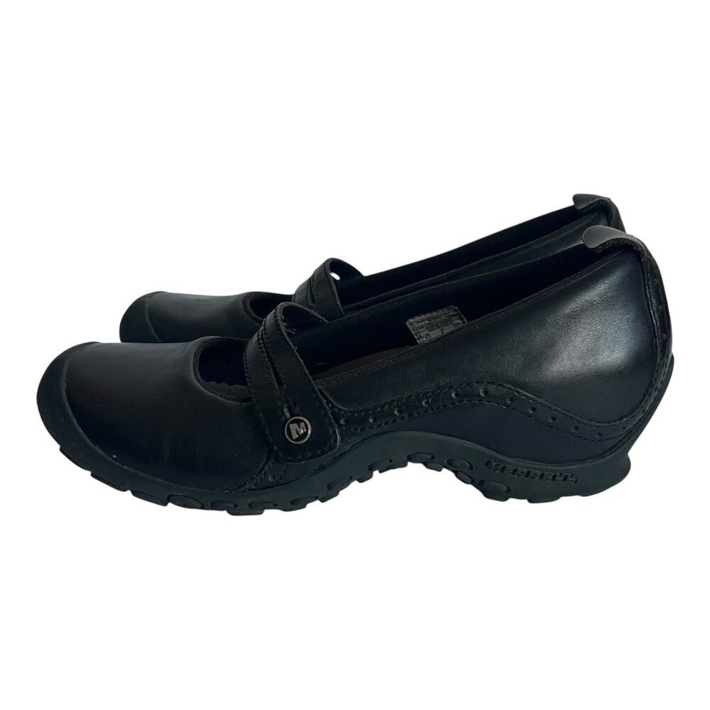Merrell Plaza Bandeau Mary Jane Black Shoes Size 8.5 - Picture 2 of 12